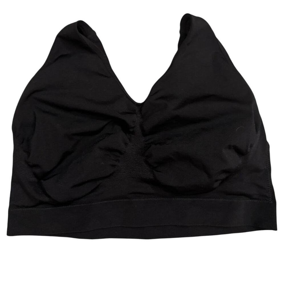 Truekind Black Bralette 4XL Wireless Stretch Comfort Bra